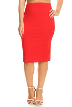 Load image into Gallery viewer, Plus Size Knee length pencil Skirt