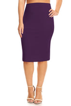 Load image into Gallery viewer, Plus Size Knee length pencil Skirt