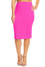 Load image into Gallery viewer, Plus Size Knee length pencil Skirt