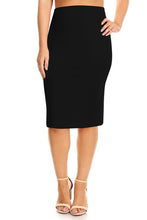 Load image into Gallery viewer, Plus Size Knee length pencil Skirt