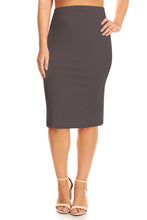 Load image into Gallery viewer, Plus Size Knee length pencil Skirt