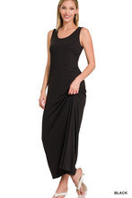Load image into Gallery viewer, Sleeveless Flared Scoop Neck Maxi Dress