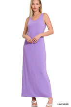 Load image into Gallery viewer, Sleeveless Flared Scoop Neck Maxi Dress