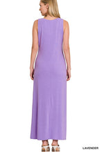 Load image into Gallery viewer, Sleeveless Flared Scoop Neck Maxi Dress