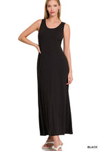 Load image into Gallery viewer, Sleeveless Flared Scoop Neck Maxi Dress