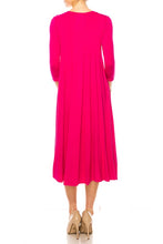 Load image into Gallery viewer, Solid jersey knit a-line dress
