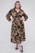 Load image into Gallery viewer, Smocked High Waist Midi Dress