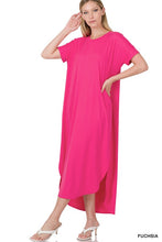 Cargar imagen en el visor de la galería, BRUSHED DTY SHORT SLEEVE MAXI DRESS
