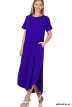 Cargar imagen en el visor de la galería, BRUSHED DTY SHORT SLEEVE MAXI DRESS
