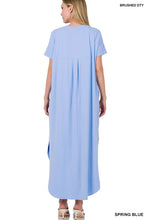 Cargar imagen en el visor de la galería, BRUSHED DTY SHORT SLEEVE MAXI DRESS
