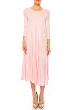 Cargar imagen en el visor de la galería, Solid jersey knit a-line dress
