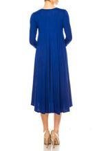 Cargar imagen en el visor de la galería, Solid jersey knit a-line dress
