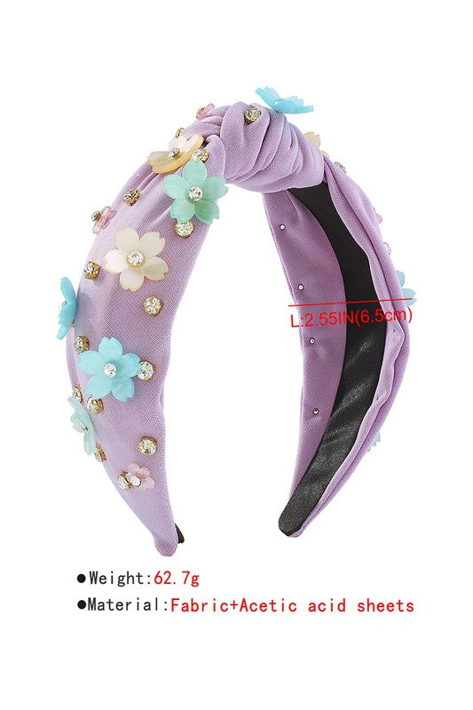 Summer flower knot headband