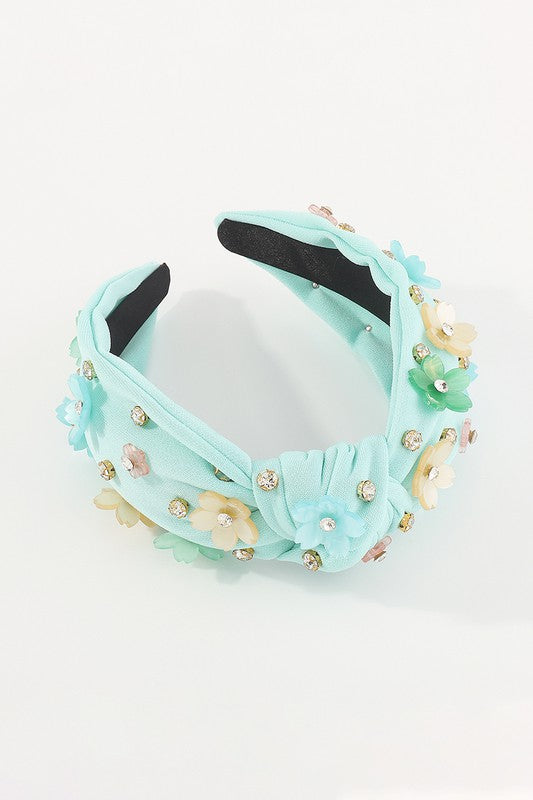 Summer flower knot headband