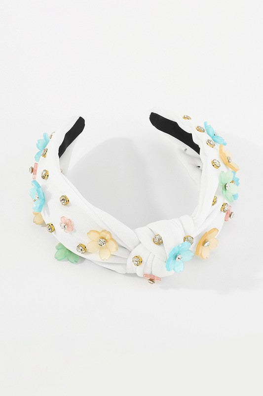 Summer flower knot headband