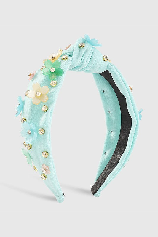 Summer flower knot headband