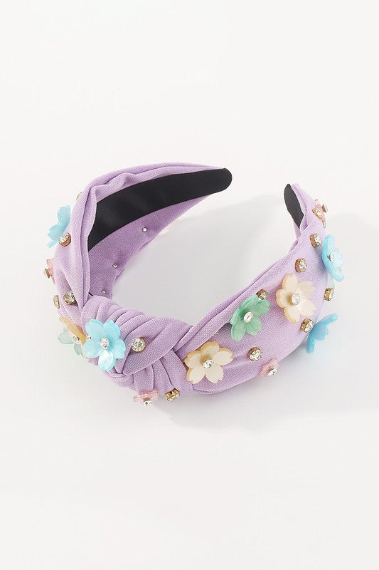 Summer flower knot headband