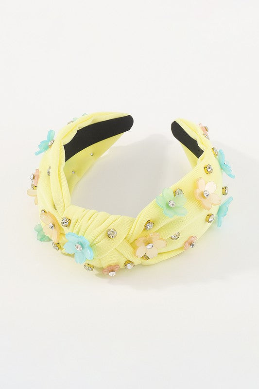 Summer flower knot headband