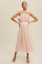 Cargar imagen en el visor de la galería, Paper Bag Frill Tulle Maxi Dress

