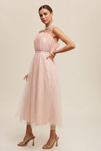 Cargar imagen en el visor de la galería, Paper Bag Frill Tulle Maxi Dress
