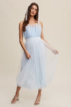 Cargar imagen en el visor de la galería, Paper Bag Frill Tulle Maxi Dress
