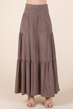 Cargar imagen en el visor de la galería, Solid Tiered Ruffle Skirt
