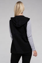 Cargar imagen en el visor de la galería, Drawstring Waist Military Hoodie Vest
