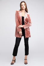Cargar imagen en el visor de la galería, Shiny Velvet Peak Lapel Single Blazer
