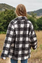 Cargar imagen en el visor de la galería, Fuzzy Boucle Textured Double Breasted Coat Jacket
