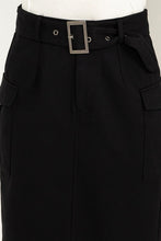Cargar imagen en el visor de la galería, Professional Poise Buckled Belt Cargo Skirt
