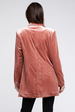 Cargar imagen en el visor de la galería, Shiny Velvet Peak Lapel Single Blazer
