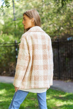 Cargar imagen en el visor de la galería, Fuzzy Boucle Textured Double Breasted Coat Jacket
